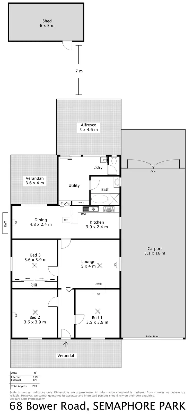 Floorplan of Homely house listing, 68 Bower Road, Semaphore Park SA 5019