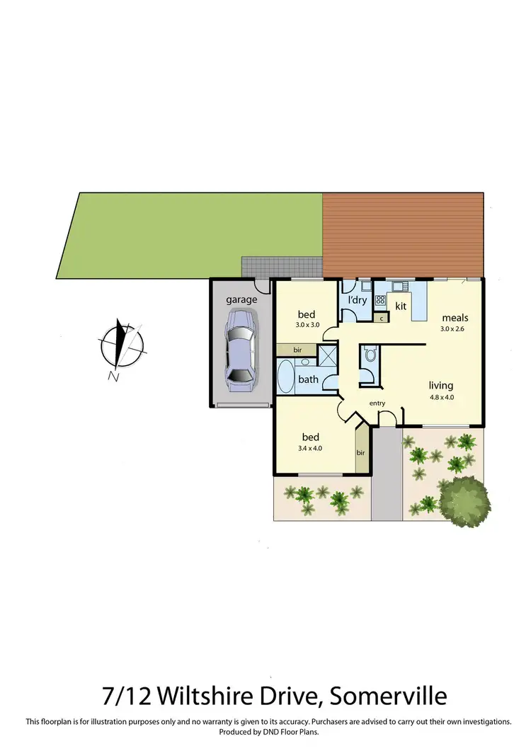 Floorplan of Homely unit listing, 7/12 Wiltshire Drive, Somerville VIC 3912