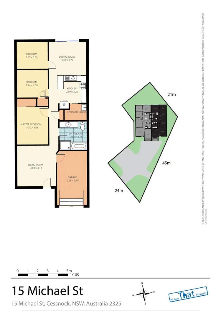 Floorplan of Homely unit listing, 1/15 & 2/15 Michael Street, Cessnock NSW 2325