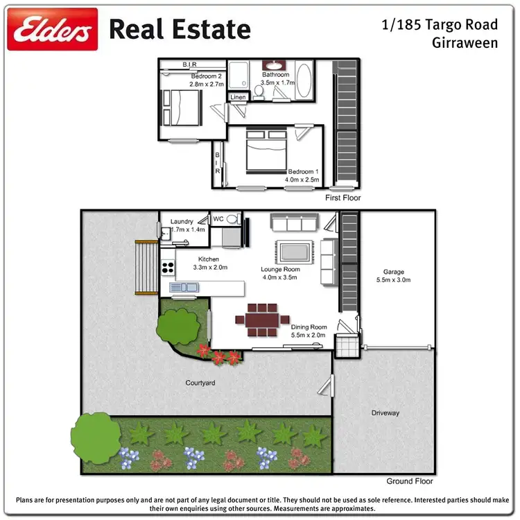 Floorplan of Homely house listing, 1/185 Targo Road, Girraween NSW 2145