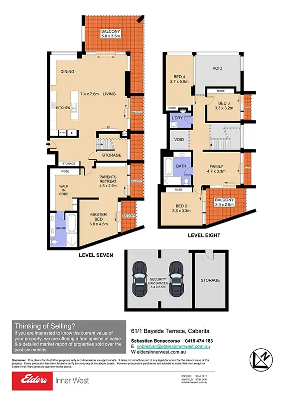 Floorplan of Homely unit listing, 61/1 Bayside Terrace, Cabarita NSW 2137