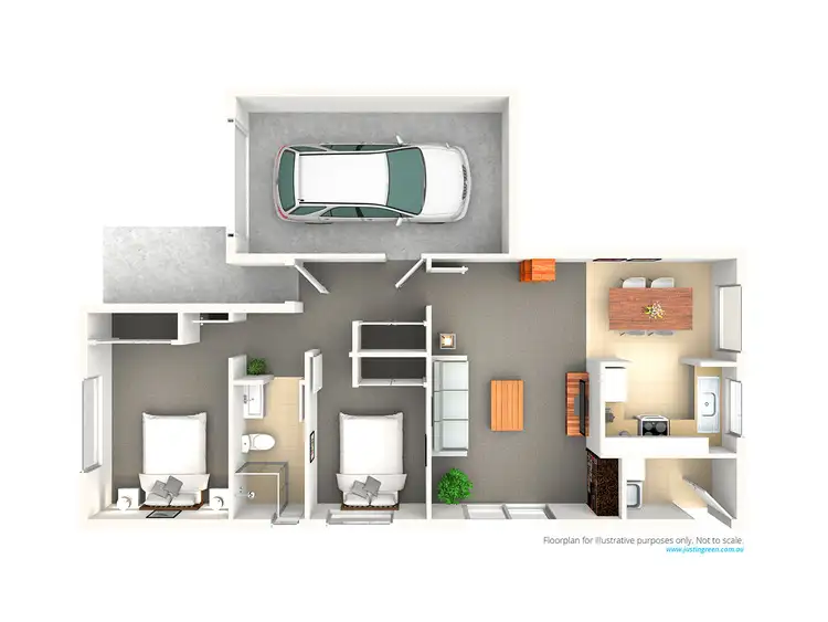 Floorplan of Homely unit listing, 2/96 Crampton Street, Wagga Wagga NSW 2650