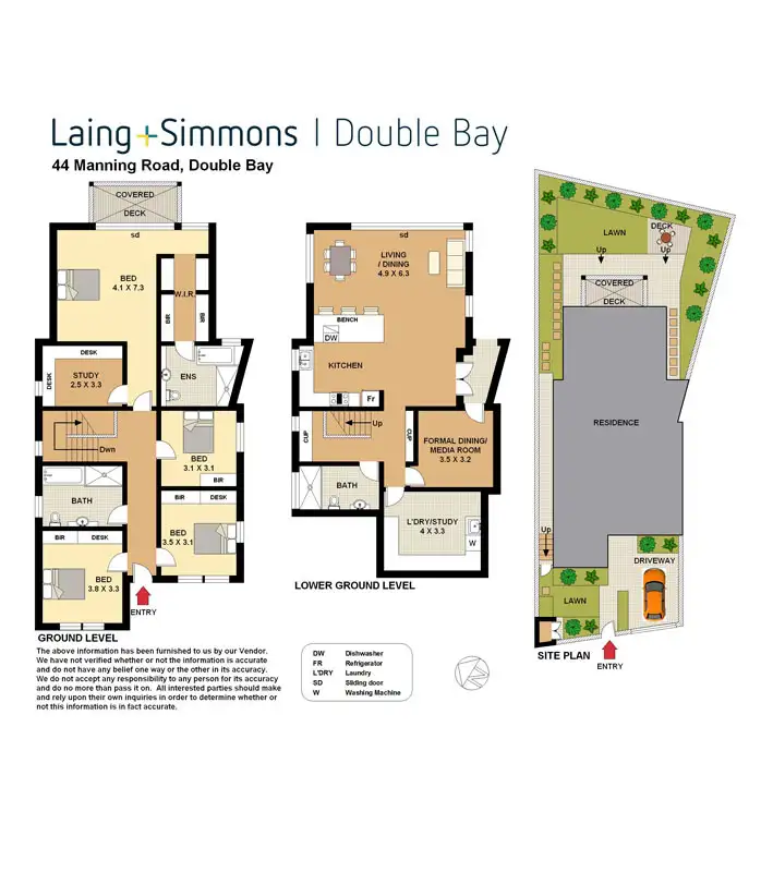 Floorplan of Homely house listing, 44 Manning Road, Double Bay NSW 2028