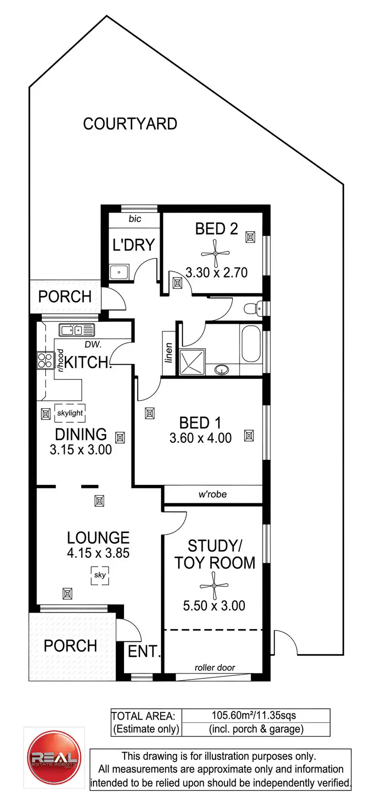 Floorplan of Homely unit listing, 2/3 Kearnes Road, Oaklands Park SA 5046