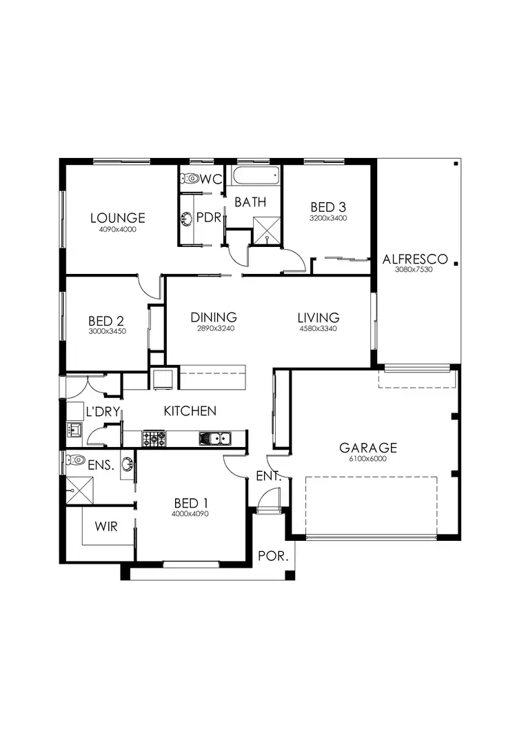 Floorplan of Homely house listing, 3 Lovell Place, Lloyd NSW 2650