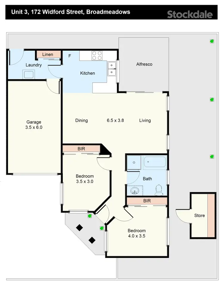 Floorplan of Homely unit listing, 3/172 Widford Street, Broadmeadows VIC 3047