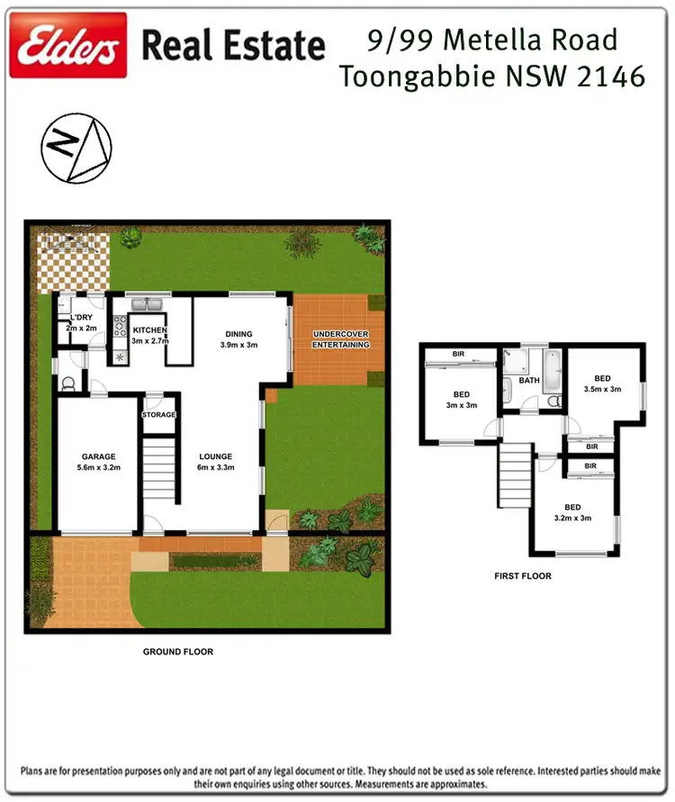 Floorplan of Homely townhouse listing, 9/99 Metella Road, Toongabbie NSW 2146