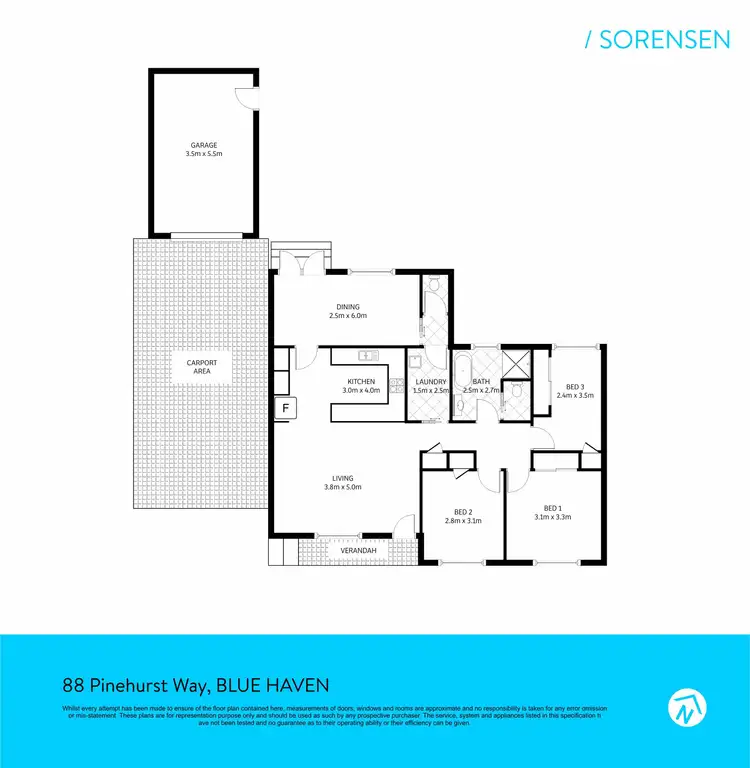 Floorplan of Homely house listing, 88 Pinehurst Way, Blue Haven NSW 2262