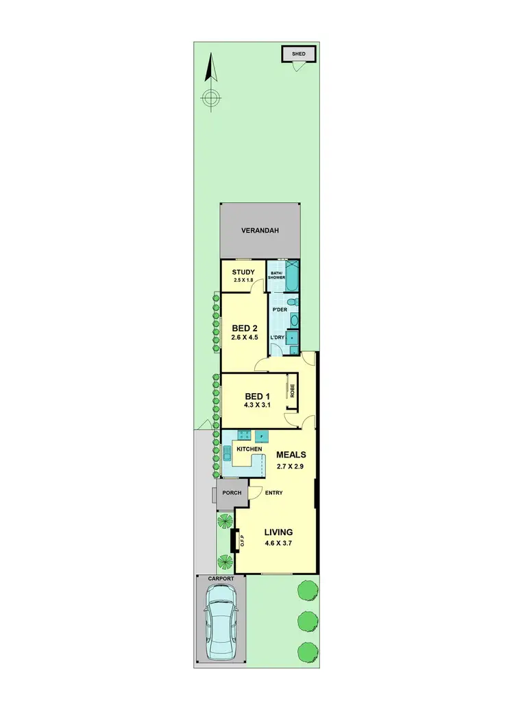 Floorplan of Homely house listing, 2A King Street, Essendon VIC 3040