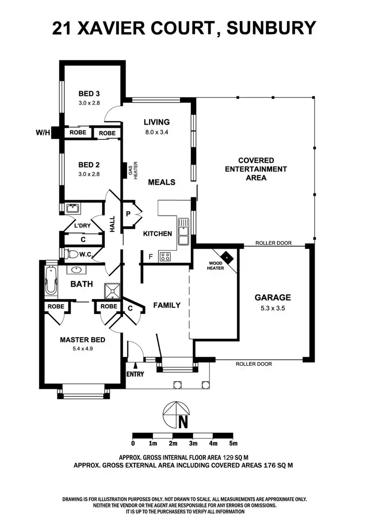 Floorplan of Homely house listing, 21 Xavier Court, Sunbury VIC 3429