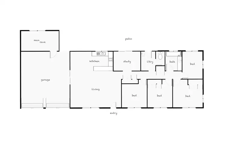 Floorplan of Homely house listing, 1 Karen Close, Woree QLD 4868