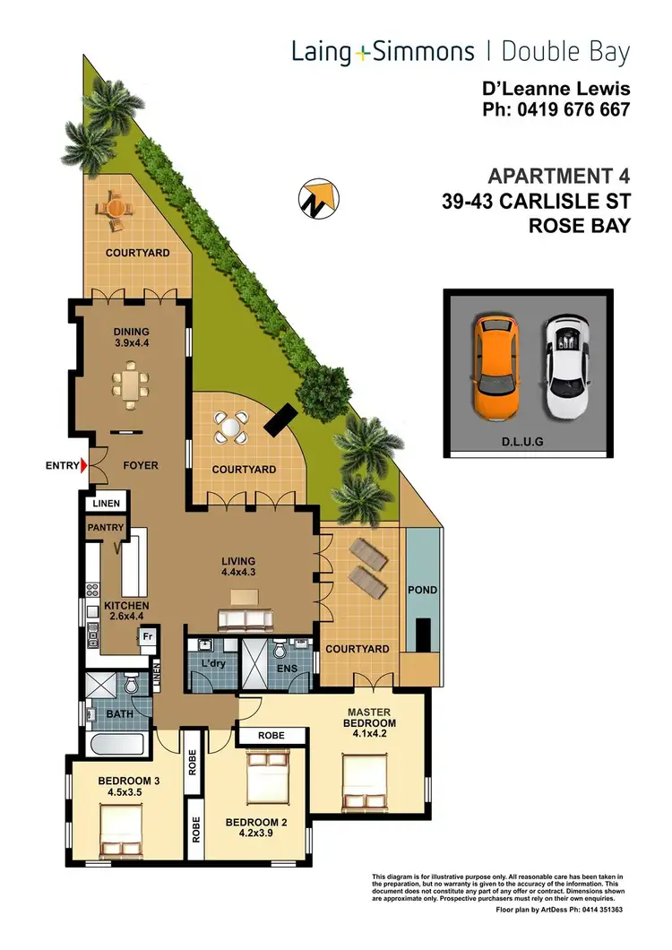Floorplan of Homely apartment listing, 4/39 Carlisle Street, Rose Bay NSW 2029