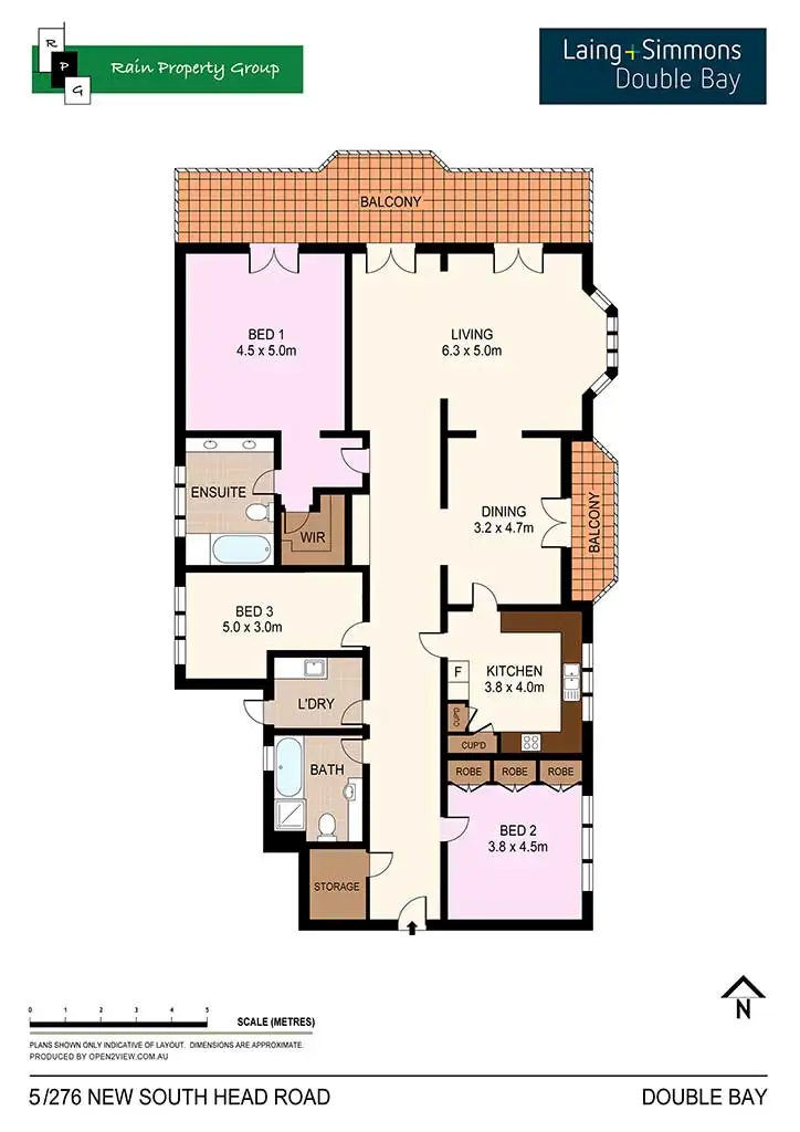 Floorplan of Homely apartment listing, 5/276 New South Head Road, Double Bay NSW 2028