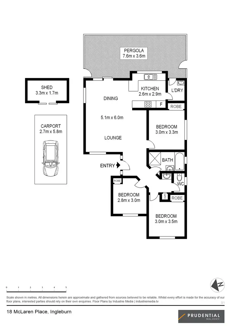 Floorplan of Homely house listing, 18 McLaren Place, Ingleburn NSW 2565