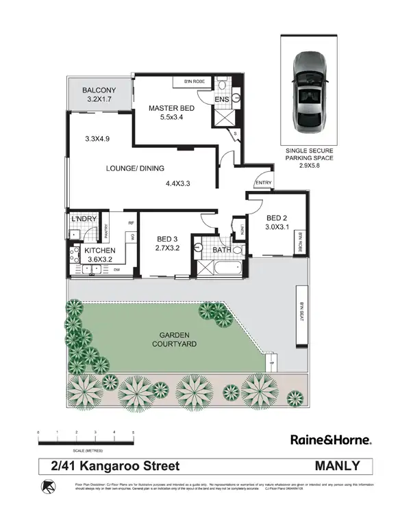 Floorplan of Homely apartment listing, 2/41 Kangaroo Street, Manly NSW 2095