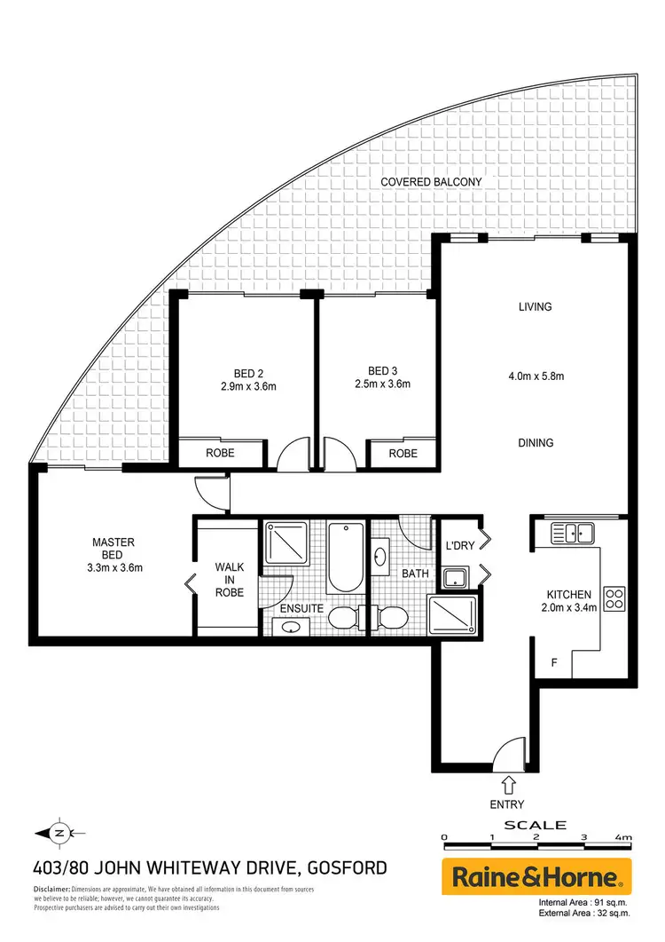 Floorplan of Homely unit listing, 403/80 John Whiteway Drive, Gosford NSW 2250