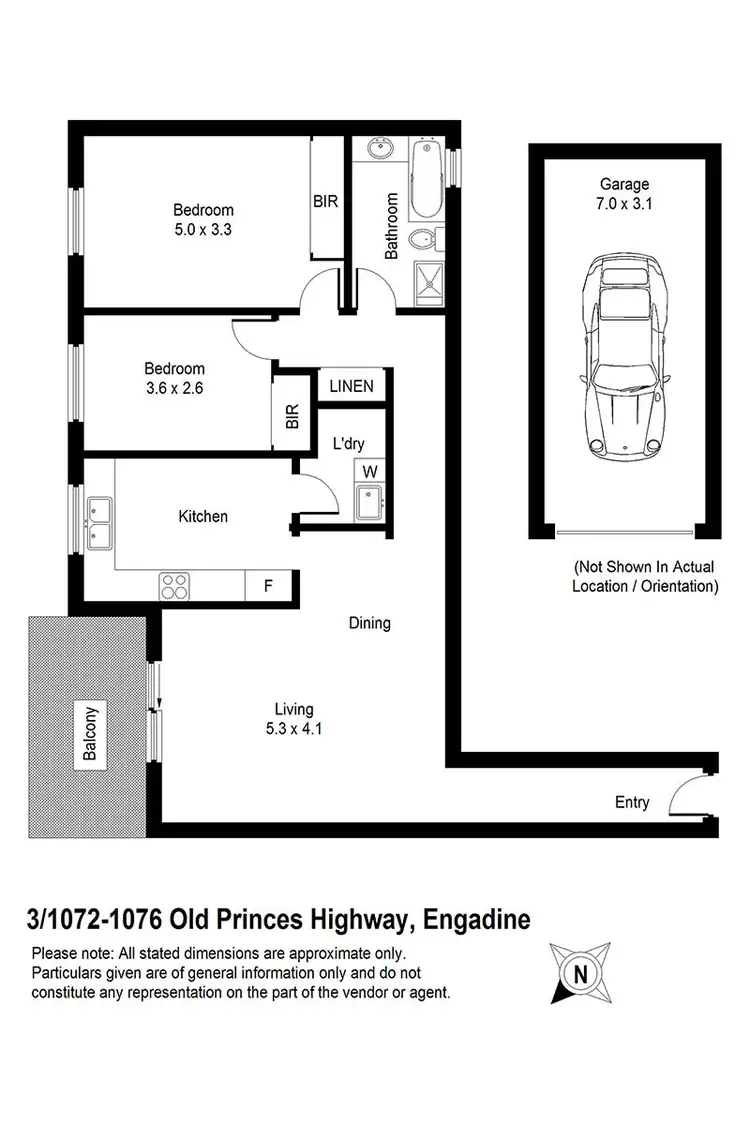 Floorplan of Homely unit listing, 3/1072-1076 Old Princes Highway, Engadine NSW 2233