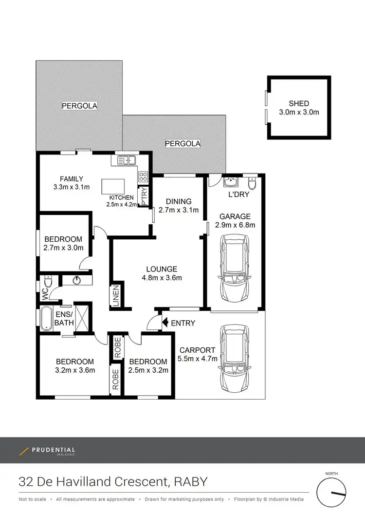 Floorplan of Homely house listing, 32 De Havilland Crescent, Raby NSW 2566