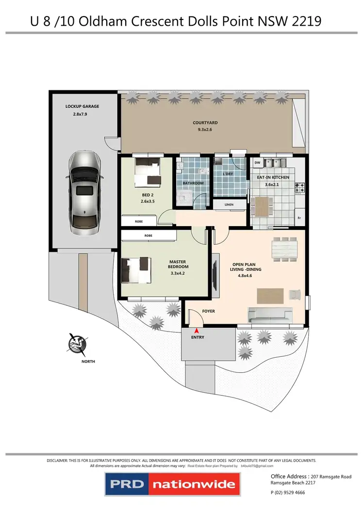 Floorplan of Homely villa listing, 8/10 Oldham Crescent, Dolls Point NSW 2219