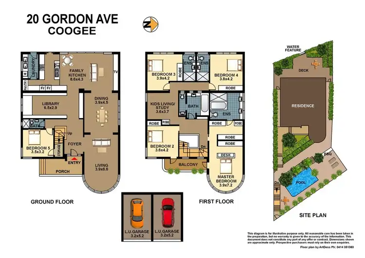 Floorplan of Homely house listing, 20 Gordon Avenue, Coogee NSW 2034