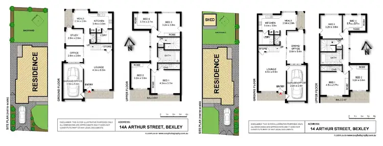 Floorplan of Homely house listing, 14 & 14A Arthur Street, Bexley NSW 2207
