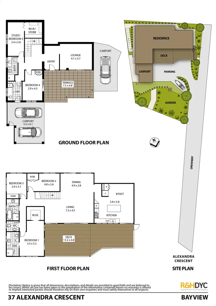 Floorplan of Homely house listing, 37 Alexandra Crescent, Bayview NSW 2104