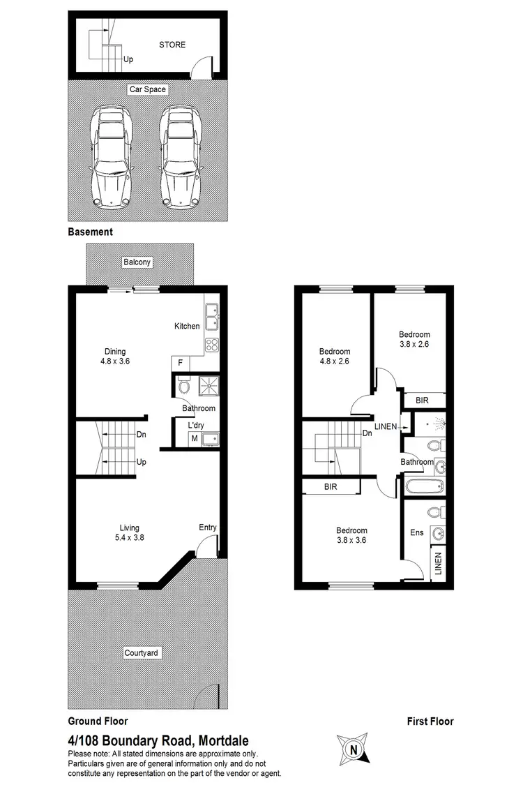 Floorplan of Homely townhouse listing, 4/108-112 Boundary Road, Mortdale NSW 2223