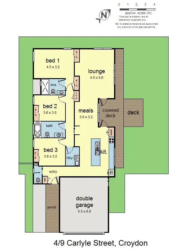 Floorplan of Homely unit listing, 4/9 Carlyle Street, Croydon VIC 3136