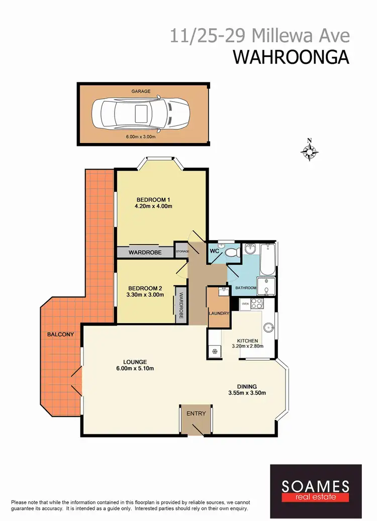 Floorplan of Homely apartment listing, 11 / 25-29 Millewa Avenue, Wahroonga NSW 2076