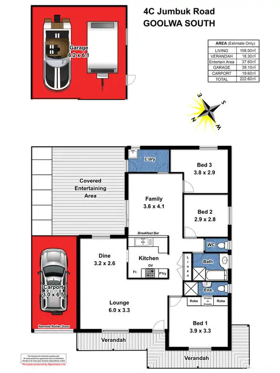 Floorplan of Homely house listing, 4C Jumbuk Road, Goolwa South SA 5214