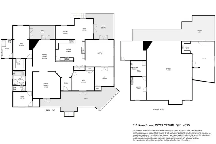 Floorplan of Homely house listing, 110 Rose Street, Wooloowin QLD 4030