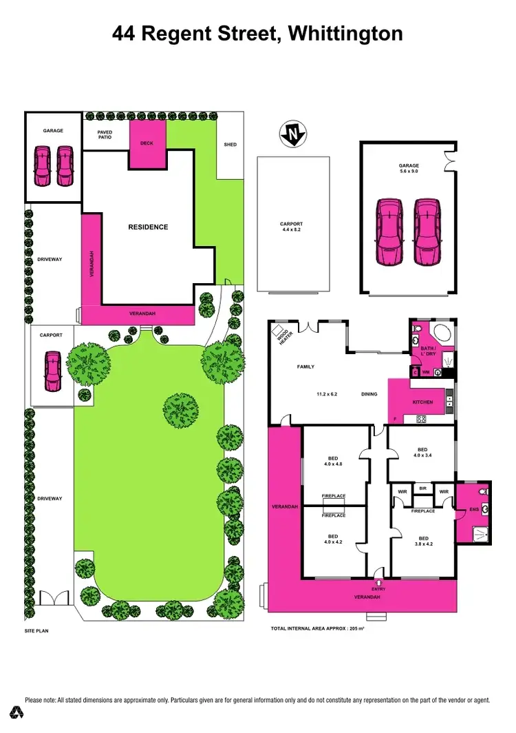 Floorplan of Homely house listing, 44 Regent Street, Whittington VIC 3219