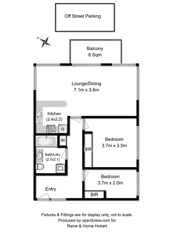 Floorplan of Homely unit listing, 8/20 Pine Street, West Hobart TAS 7000