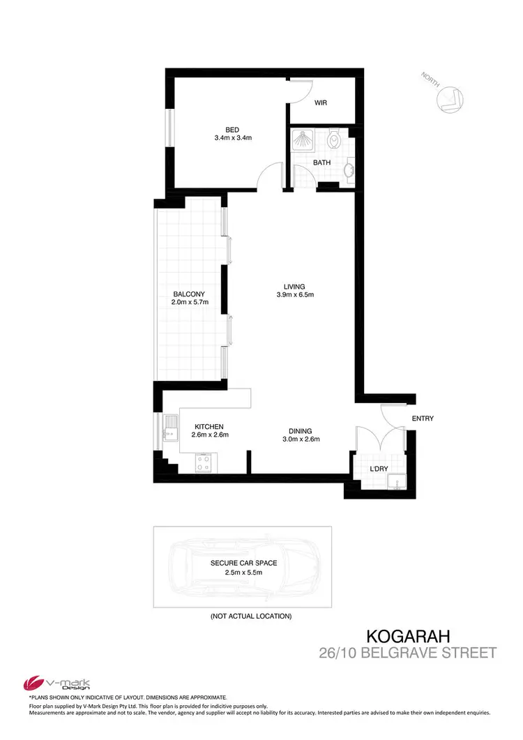 Floorplan of Homely apartment listing, 26/10 Belgrave Street (Block B), Kogarah NSW 2217