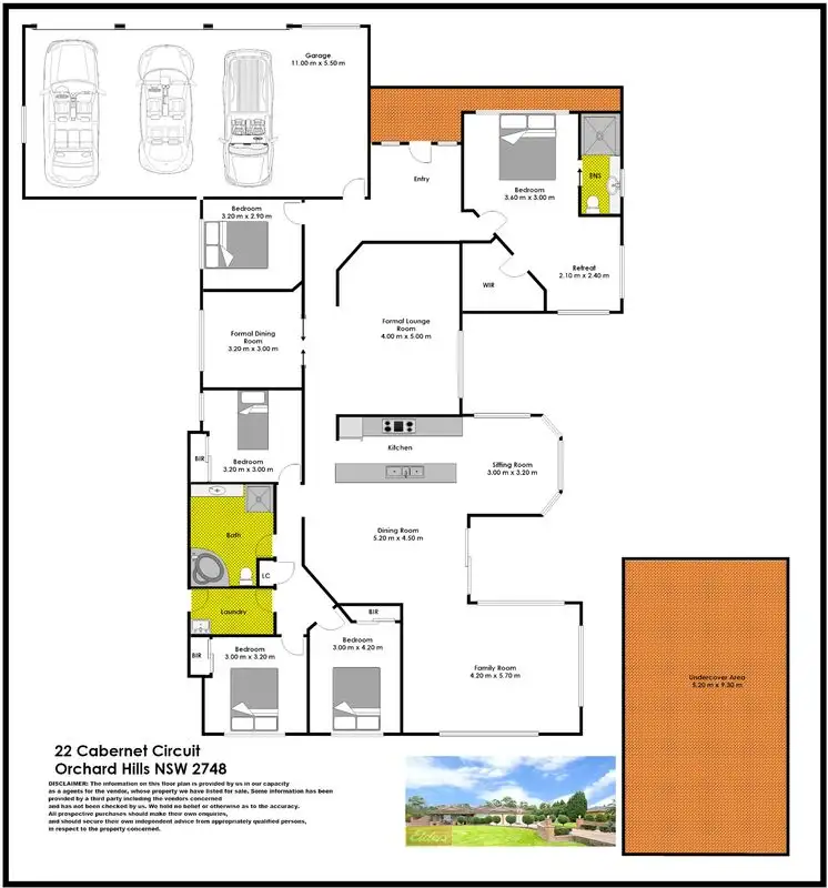 Floorplan of Homely house listing, 22 Cabernet Circuit, Orchard Hills NSW 2748