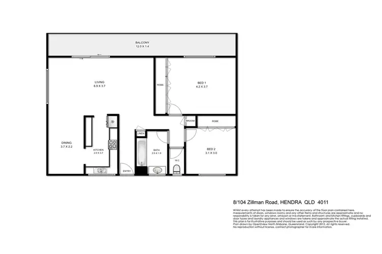 Floorplan of Homely apartment listing, 8/104 Zillman Road, Hendra QLD 4011
