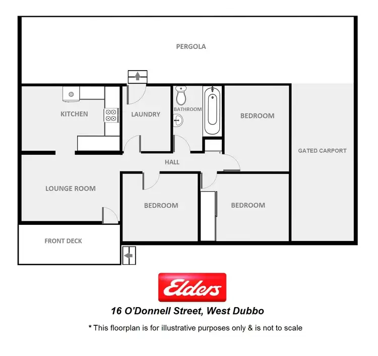 Floorplan of Homely house listing, 16 O'Donnell Street, Dubbo NSW 2830