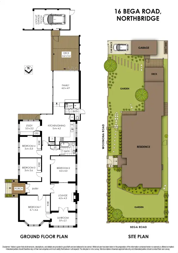 Floorplan of Homely house listing, 16 Bega Road, Northbridge NSW 2063
