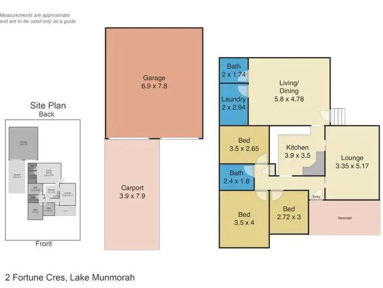 Floorplan of Homely house listing, 2 Fortune Crescent, Lake Munmorah NSW 2259