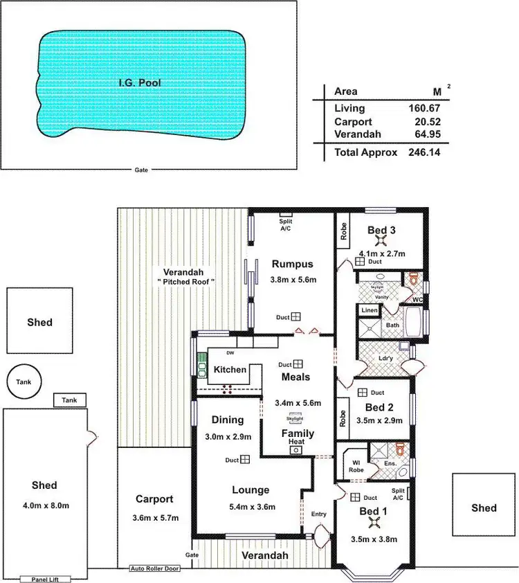 Floorplan of Homely house listing, 29 Edward Crescent, Evanston Park SA 5116