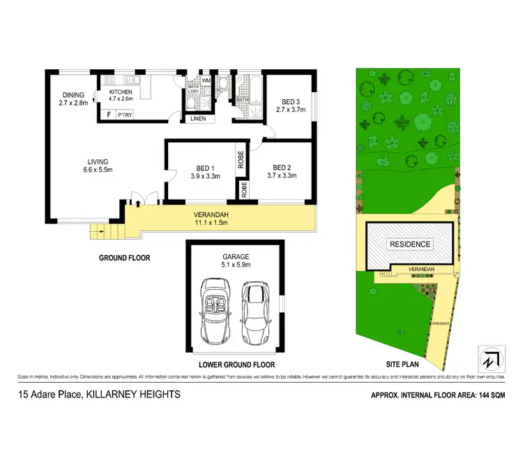 Floorplan of Homely house listing, 15 Adare Place, Killarney Heights NSW 2087