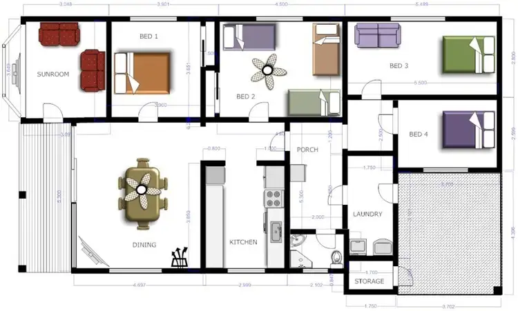 Floorplan of Homely other listing, 17 ELFRIEDA DRIVE, Tumby Bay SA 5605