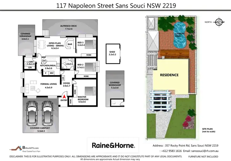 Floorplan of Homely house listing, 117 Napoleon Street, Sans Souci NSW 2219