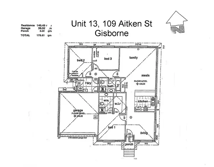 Floorplan of Homely house listing, Unit 13, 109 Aitken Street, Gisborne VIC 3437