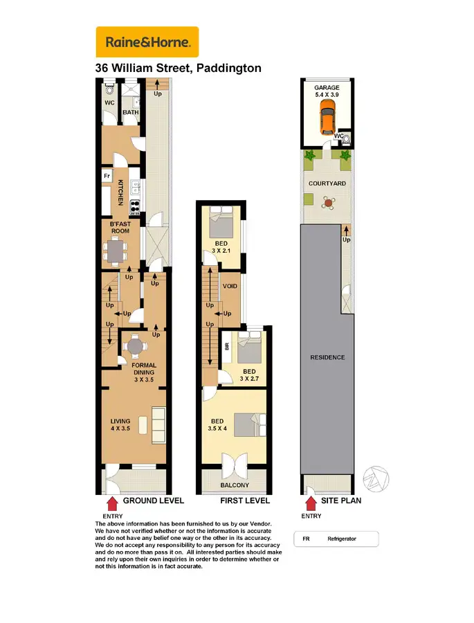 Floorplan of Homely house listing, 36 William Street, Paddington NSW 2021