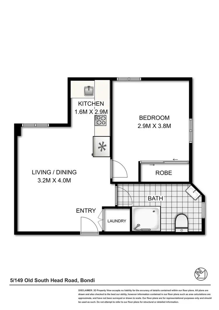 Floorplan of Homely apartment listing, 5/149 Old South Head Road, Bondi Junction NSW 2022