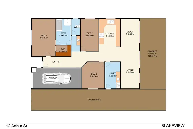 Floorplan of Homely house listing, 12 Arthur Street, Blakeview SA 5114