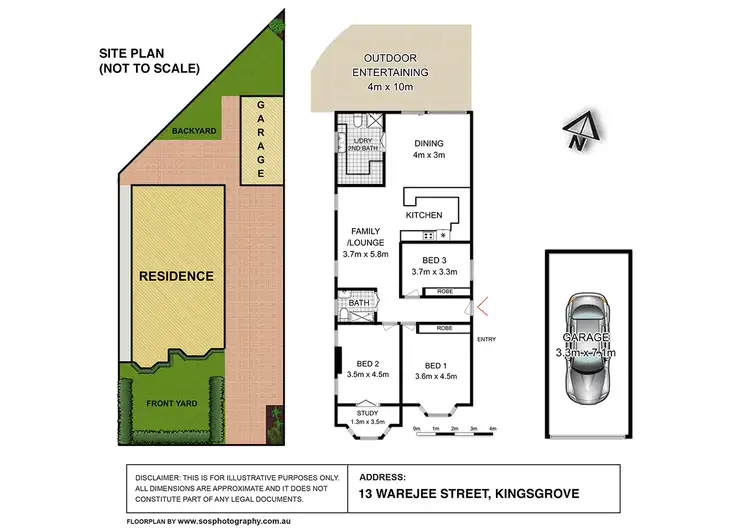 Floorplan of Homely house listing, 13 Warejee Street, Kingsgrove NSW 2208