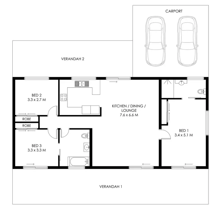 Floorplan of Homely house listing, 12 Moorhen Circuit, Bakewell NT 832