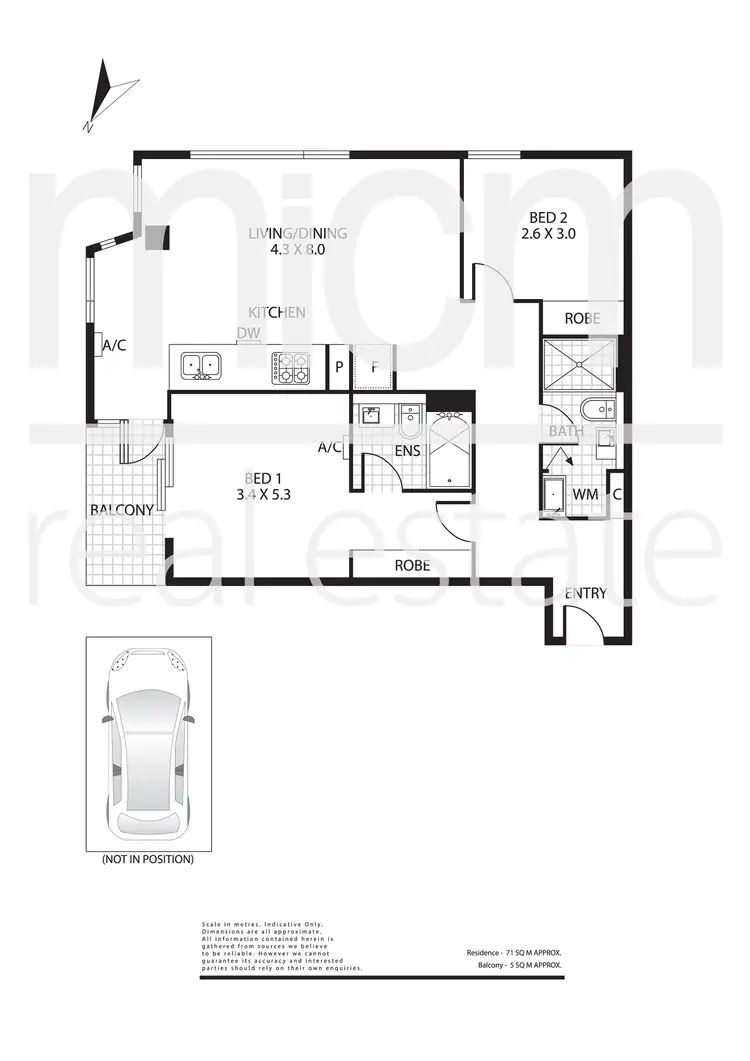 Floorplan of Homely apartment listing, 517/838 Bourke Street, Docklands VIC 3008
